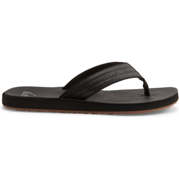 2025 Quiksilver Mens Carver Nubuck Sandals AQYL100623 - Solid Black